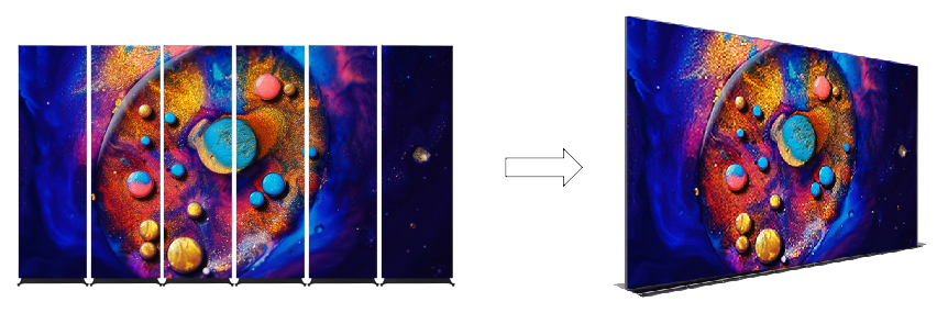 LED Poster Cascading LED Poster Cascading