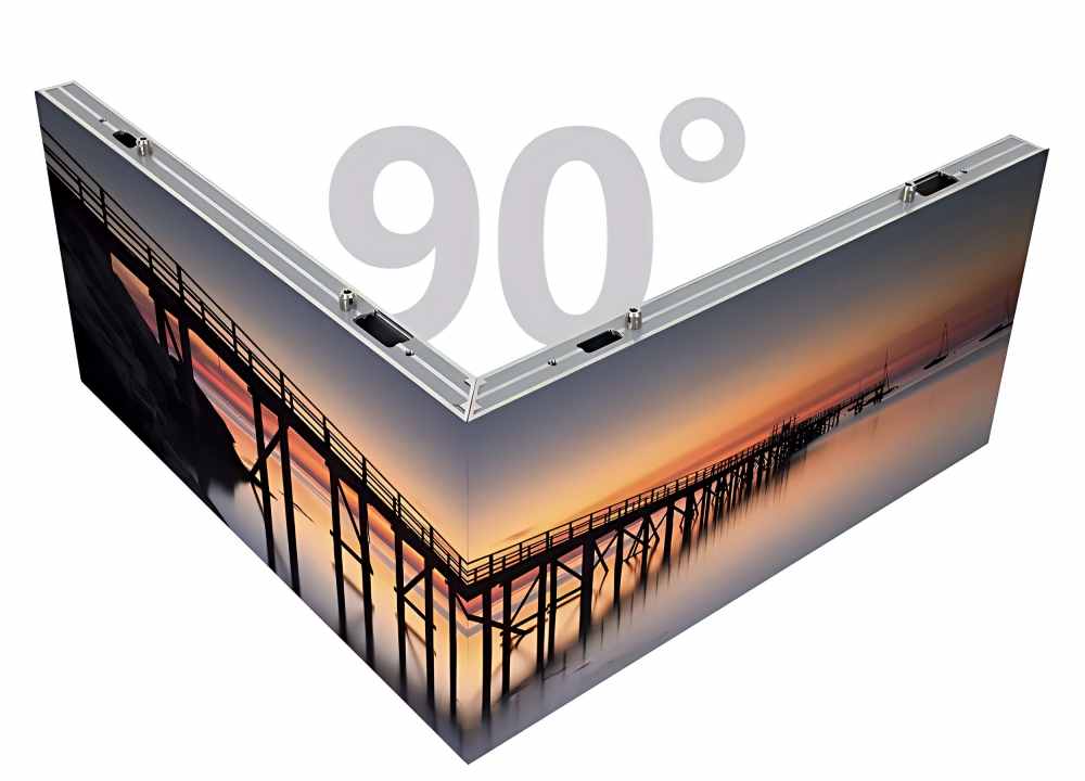 Corner LED screen display Corner LED screen display