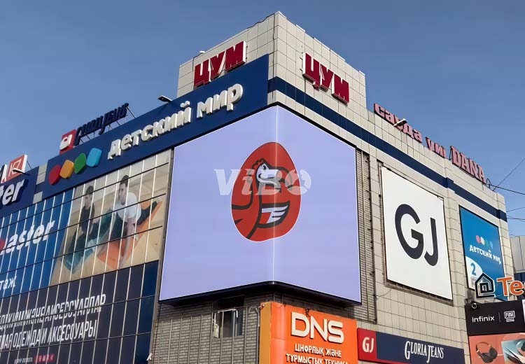 3D advertising LED billboard installation inspiration