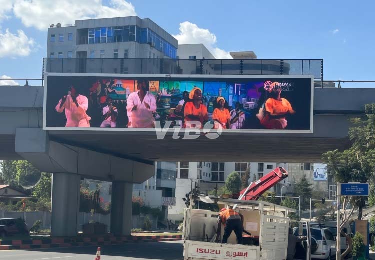 Outdoor advertising LED billboard installation inspiration