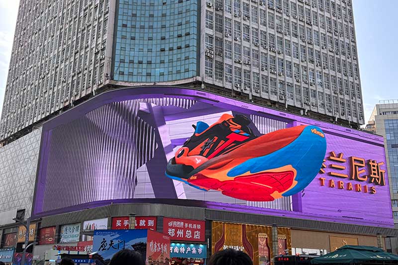 3D anamorphic LED billboard solution