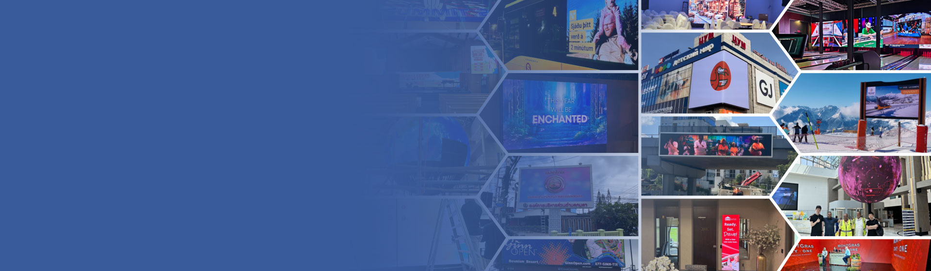 Global LED display projects banner