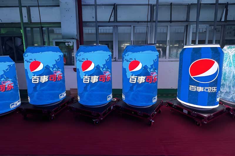 Can shaped LED display solution