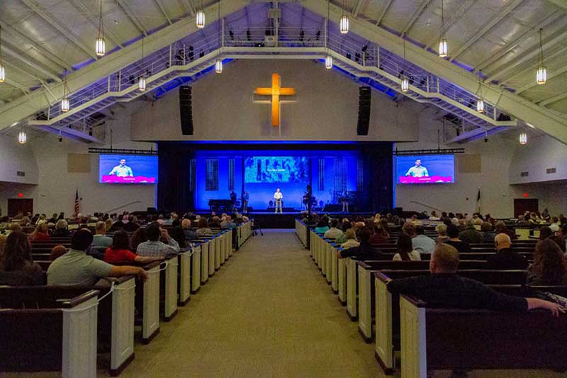 Church LED video wall solution