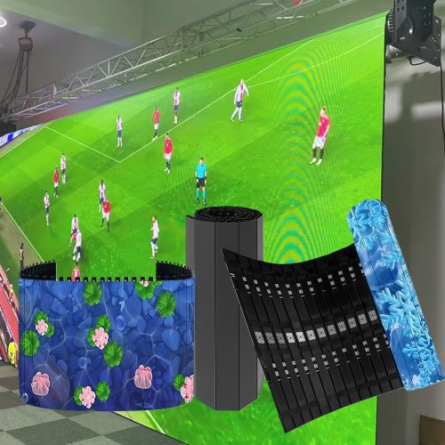 Roll-up flexible LED screen