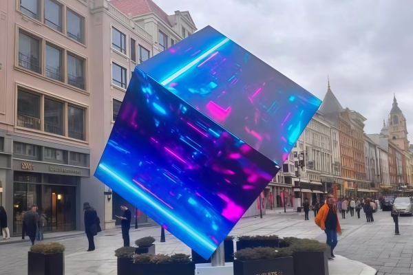 Custom LED cube screen solution