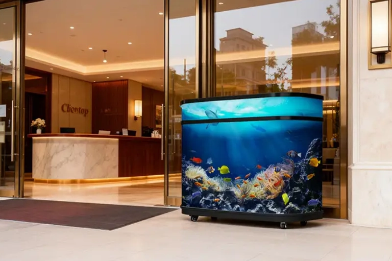 Front desk LED display solution