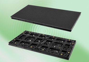 GOB LED display module with protective surface