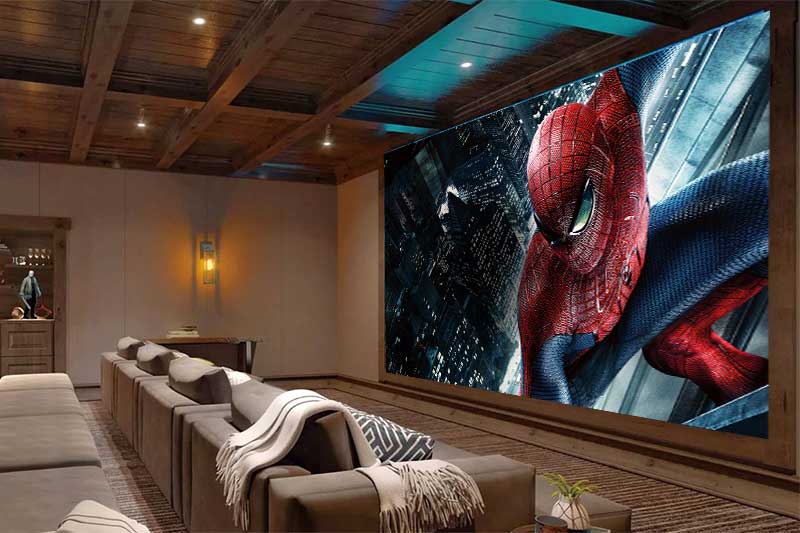 Home theater LED wall solution