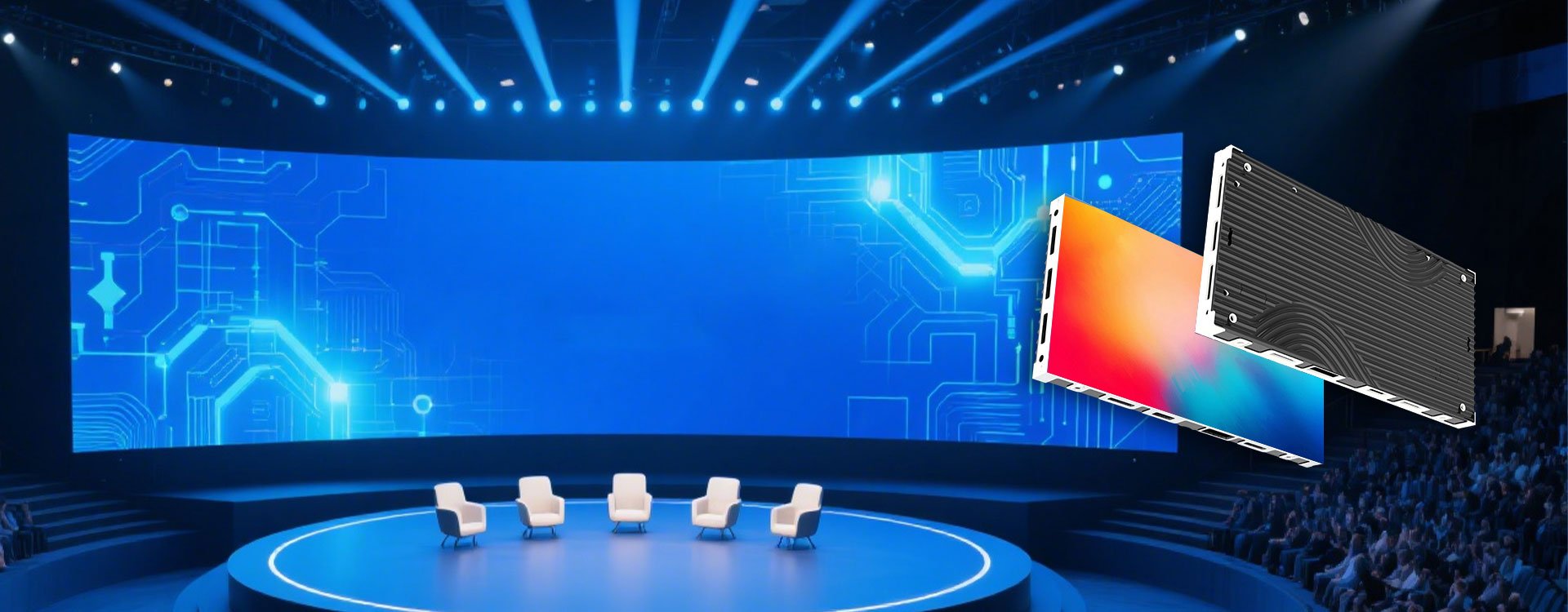 Fine-pitch indoor LED display installation
