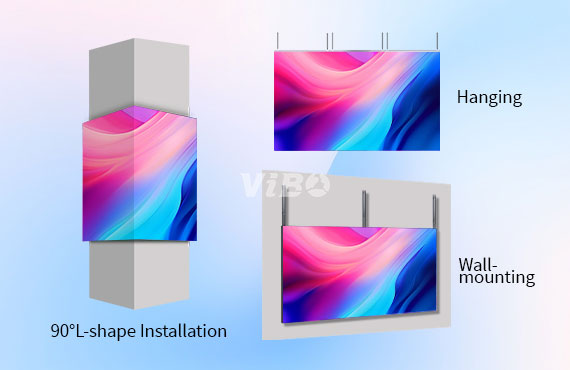 Common indoor fixed LED screen installation methods