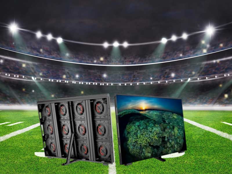 Perimeter LED display for a sports venue