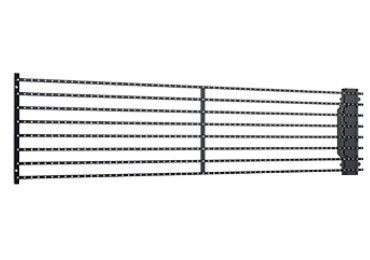 Transparent grille LED display